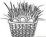 Easter Basket sketch template