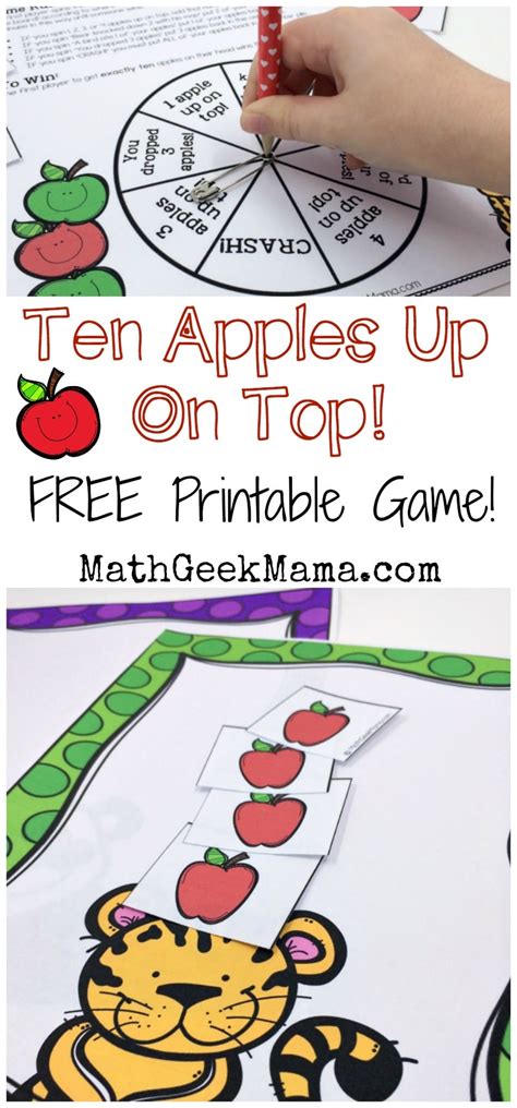 ten apples   top printable game teach junkie