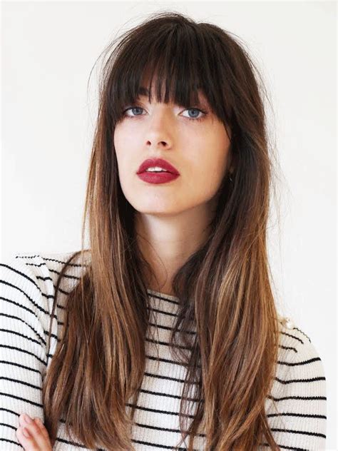 french model hair hair styles long hair styles long hair with bangs