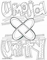 Coloring Pages Kwanzaa Symbols Kwanza Getcolorings sketch template