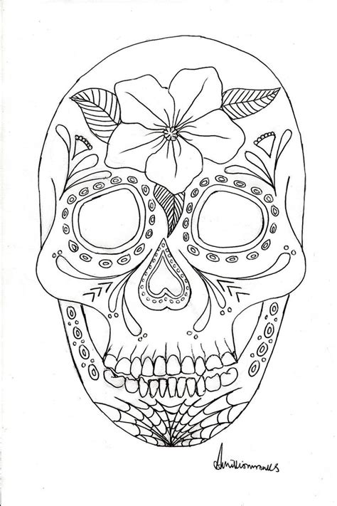 day   dead skulls skull coloring pages coloring pages coloring