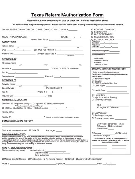 Right Care Texas Referral Authorization Form Fill Out And Sign