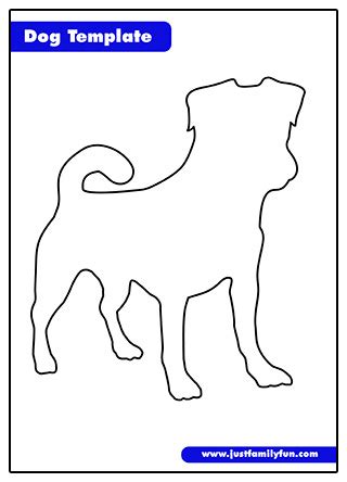 dog outline template  family fun