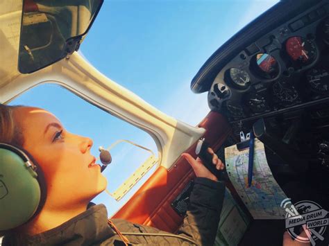 the super sexy blonde pilot who lives glamorous jet set