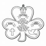 Trinity Coloring Holy Pages Shamrock Catholic Printable Spirit Color Template Getcolorings School Getdrawings Print Colorings Col sketch template
