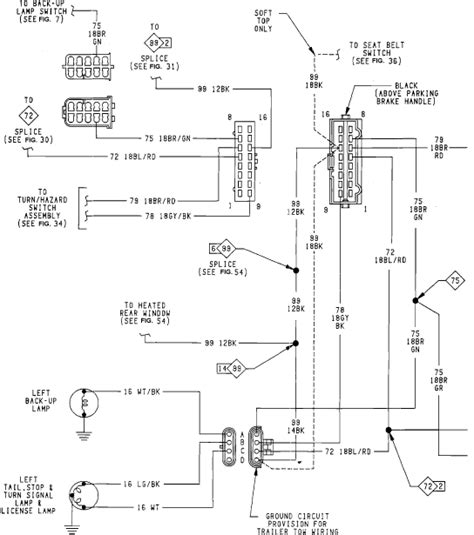 jeep yj tail light wiring diagram marie cfnm blog