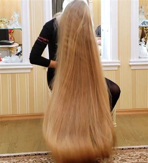 Floor Length Blonde Hair