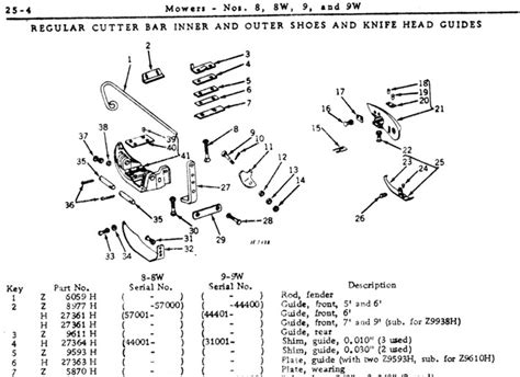 john deere  sickle mower parts diagram alternator