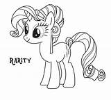 Coloring Rarity Pages Pony Little Friendship Magic Getcolorings sketch template