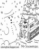 Coloring Snowman Snow Frosty sketch template