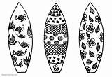 Surfboard Coloring Surfboards Pages Printable Pattern Three Color Kids Print Bettercoloring sketch template