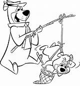 Bear Coloring Pages Yogi Coloringpages1001 sketch template