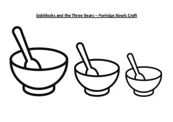 goldilocks    bears porridge craft   carters creations