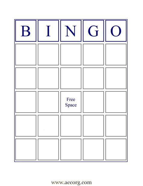 blank printable bingo card customize  print