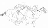 Chevaux Caballos Pferde Pferderennen Caballo Jumping Erwachsene Relajante Coloriages sketch template