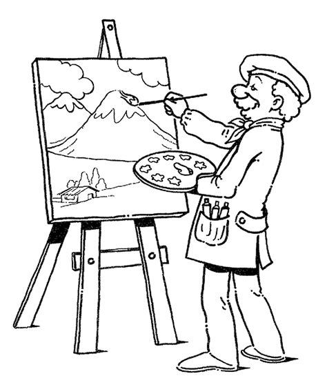 occupation coloring pages coloring pages