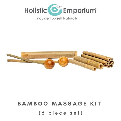 Holistic Emporium Bamboo Massage Kit 6 Piece Set