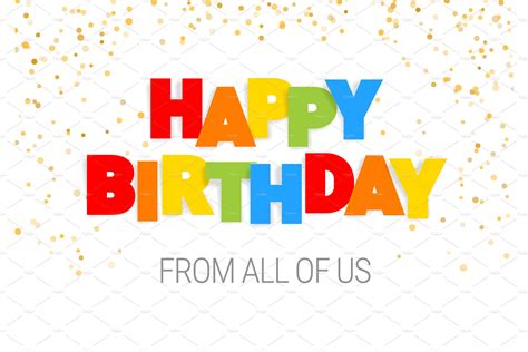 happy birthday poster template decorative illustrations creative market