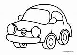 Car Drawing Kids Coloring Pages Outline Simple Easy Drawings Race Cartoon Transportation Cars Printable Funny Preschool Draw Getdrawings Step Paintingvalley sketch template
