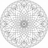 Coloring Pages Abstract Adults Printable Mandala Adult Mandalas Colouring Simple Book Color Size Comments Mandela Designs Print Patterns sketch template