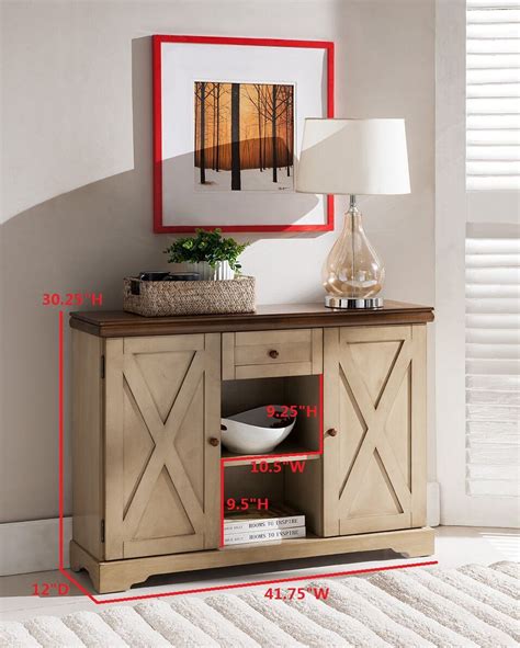 kings brand furniture wood buffet cabinet console table