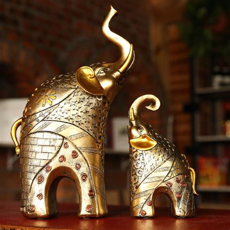 elephant decoration european elephant statue animal ornaments home decor lucky living room