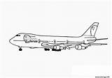 747 Samoloty Aviones Airplanes Ecoloringpage Kolorowanki Gratuit Imprimé Flugzeug sketch template