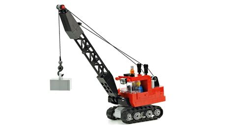 lego crawler crane moc building instructions youtube