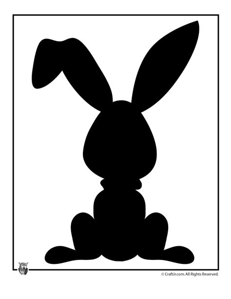 bunny silhouette clipartsco