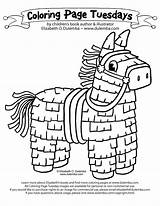 Coloring Mayo Cinco Pages Pinata Mexican Mexico Independence Color Hispanic Printable Kids Sheets Tuesday Piñata Rock Roll Print Toddlers Colouring sketch template