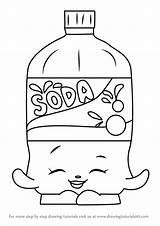 Soda Coloring Bottle Drawing Pages Getcolorings Getdrawings Shopkins sketch template