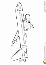 Coloriage Boeing Avion Planes Plane Avions Coloriages Kinderzeichnungen sketch template