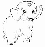 Seal Coloring Elephant Getcolorings Baby sketch template