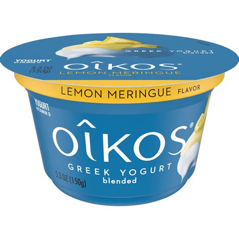 oikos  milk lemon meringue greek yogurt  oz walmartcom