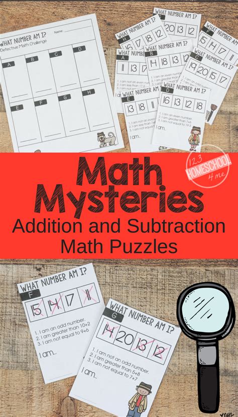 math mysteries fun addition  subtraction math problems