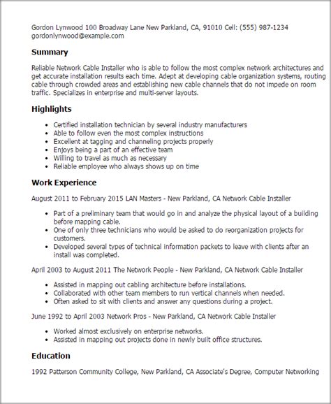cable tv installer cover letter sample mt home arts