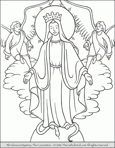 rosary coloring page  kids coloring home
