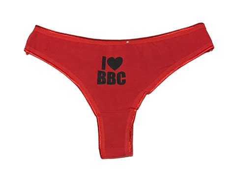 Buy I Heart Love Bbc Thong Panty With Color Options Red Large