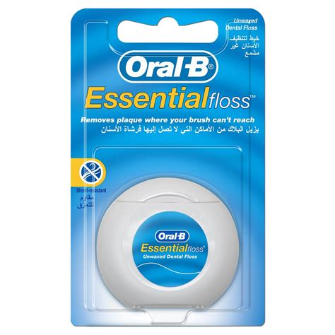 oral  essential floss unwaxed  dental floss lulu uae