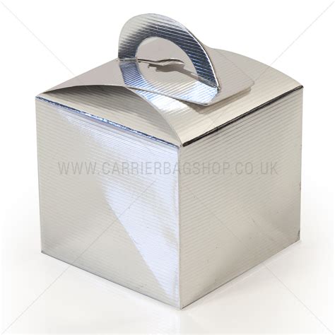 mini gift boxes silver gift packaging carrier bag shop