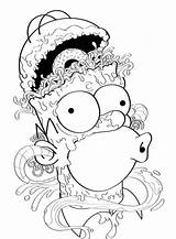 Simpson Homer Drawings Ausmalbilder Lsd Coloring Trippy Cartoon Zombie Behance Pages Simpsons Disney Colouring Book Malvorlagen Cool Psychedelic Adult Mandalas sketch template