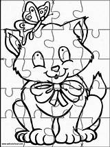 Animals Puzzle Printable Puzzles Games Cut Coloring Kids Pages Jigsaw Activities sketch template