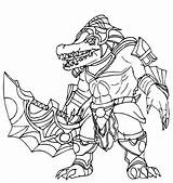 Legends Renekton Champion Colorear Leyendas Liga Jax sketch template