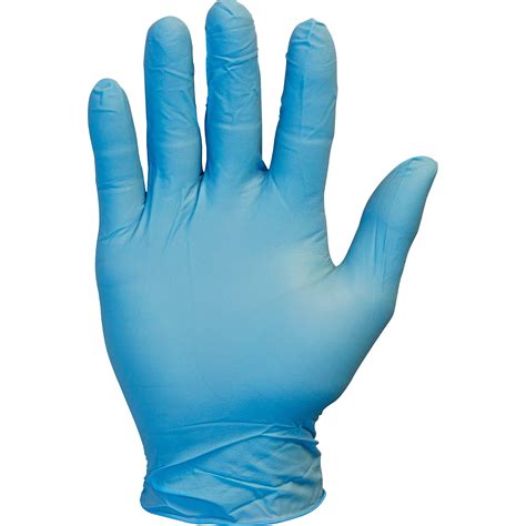large  mil blue nitrile powder  gloves  medical