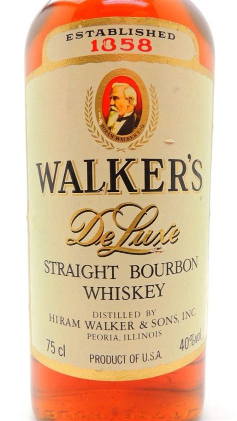 walkers deluxe bourbon whiskey