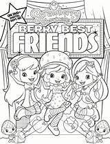 Coloring Shortcake Strawberry Friends Sheet Berry Printable Click sketch template