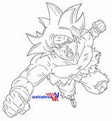 Instinct Goku Coloriage Benjaminpech Photographie sketch template