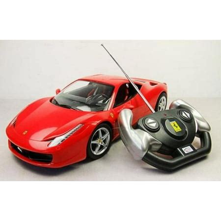 backhomeday  ferrari  italia remote control car rc car model  red walmartcom