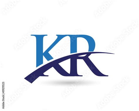 kr logo letter swoosh stock image  royalty  vector files  fotoliacom pic