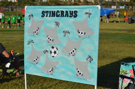 diy soccer banner meet  stingrays